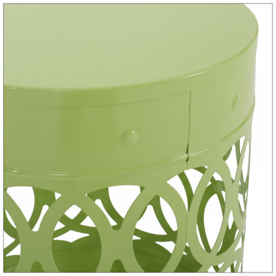 Outdoor Metal S/2 End Table