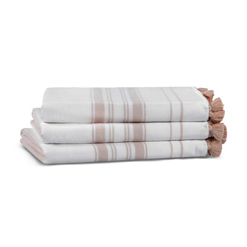 Premium 100% Cotton Hand Towel, White & Brown, 19.7 x 35.4 Inches | 300 GSM, Soft & Absorbent | Machine Washable, Tumble Dry, Iron Safe | Ideal for Bathroom, Spa, & Gym Use, Luxurious Comfort & Durability