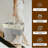 Flax Foldable Stair Step Basket With Rope Handles