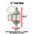 Hanging Moroccan Decorative Candle Lantern with Chain for Outdoor Patio or Porch (Set of 2)-267964479-267964475
