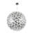 Eclectic Gold LED Gold Globe Chandelier-29552659-88143391