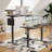 STARY Electric Standing Desk With Adjustable Height And Splice Board For Home Office Use, Promoting Ergonomics And Health-672400676-672400670
