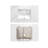 36" Engineered Stone Bathroom Vanity Top And White Ceramic(Vanity Base Not Included)