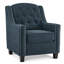 Fauteuil d'appoint Leomar, garniture cloutée-883631758