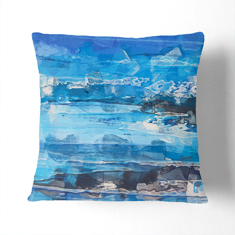 Abstract Square Throw Cushion, 55cm H x 55cm W x 20cm D