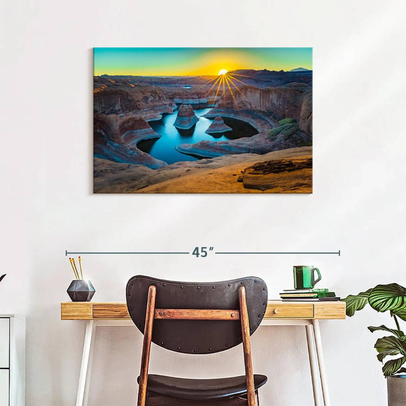 Alvord Lake Powell Canyon Sunrise, 24" H x 36" W