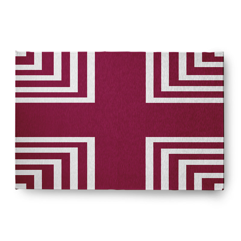 Chenille Geometric Indoor Rug, Rectangle 4' x 6'