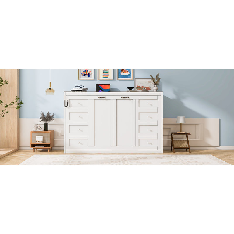 Elio Murphy Bed With Desk And Hydraulic Mechanism