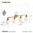 Conchita 4-Light Dimmable Frosted Glass Vanity Light-919318076