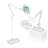 Pro 2-in-1 XL 51 in. Industrial 1-Light 3-Way Dimming LED Floor Lamp with Interchangable Table Base