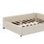  Lit plateforme tapissier avec port USB et gigogne-305539963