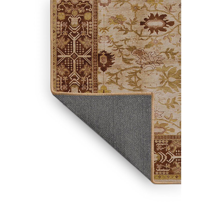 Tapis brun à motif oriental, Rectangle 6 pi x 9 pi