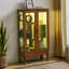 Vitrine lumineuse avec tablettes réglables et panneaux miroirs, idéale pour mettre en valeur des collections variées dans n'importe quel espace-776517886
