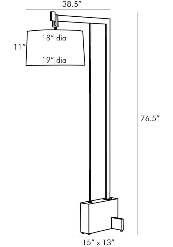 Piloti 76" Arched Floor Lamp