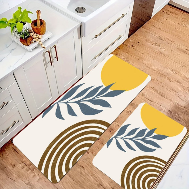 Tapis de cuisine antidérapant 2 pièces
