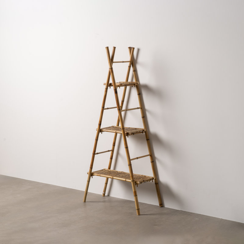 78cm W Bamboo / Rattan Shelving Unit