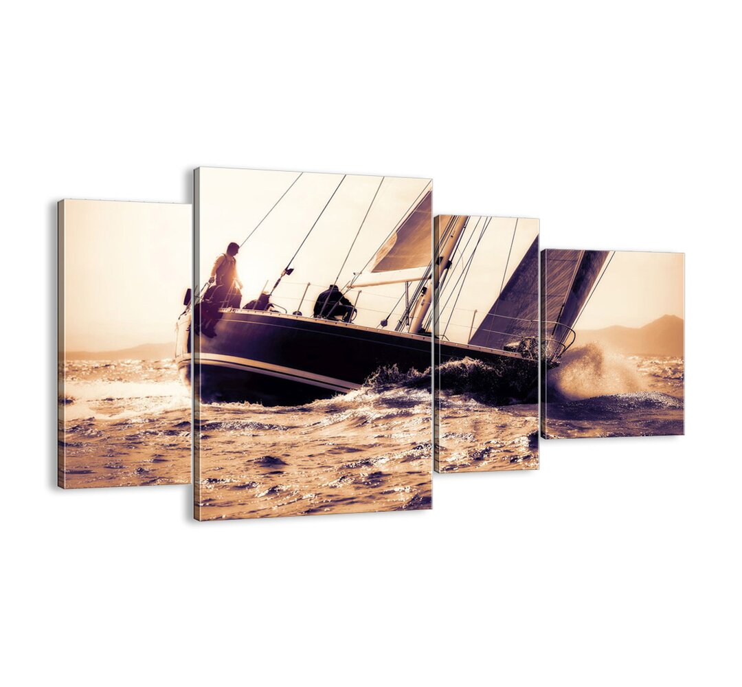 4-tlg. Leinwandbilder-Set - Fotografie „Sail, Sailor”