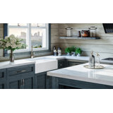 Luxury 33" L x 20" W Double Basin Undermount Kitchen Sink with Basket Strainer