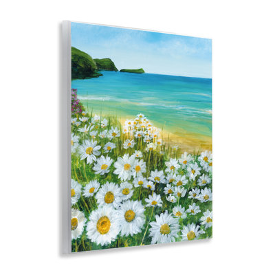 Plaque murale Seaside Daisy Meadow, design par Georgie Harrison