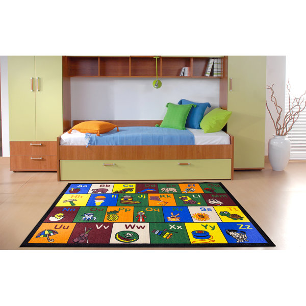 Ottomanson Machine Washable Non-Slip Rubberback Educational Town Traffic  Play Kids Bedroom, Playroom Area Rug & Reviews