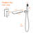 1 Handle Wall Waterfall Faucet with Diverter-69399915