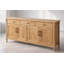 Buffet en bois massif 70 po Emma, finition chêne-854226965