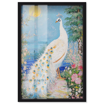 «Peacock in Paradise Shadowbox Print Natures Art Prints» par Art Remedy