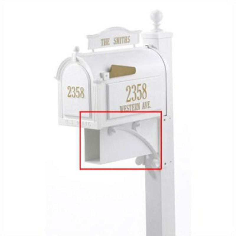 Newspaper Holder, White
