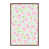 Toile avec cadre en bois brun