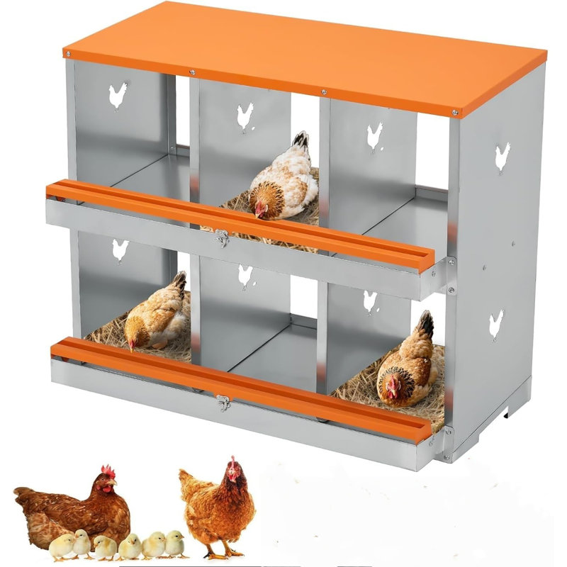 Boîtes gigognes en métal, Orange