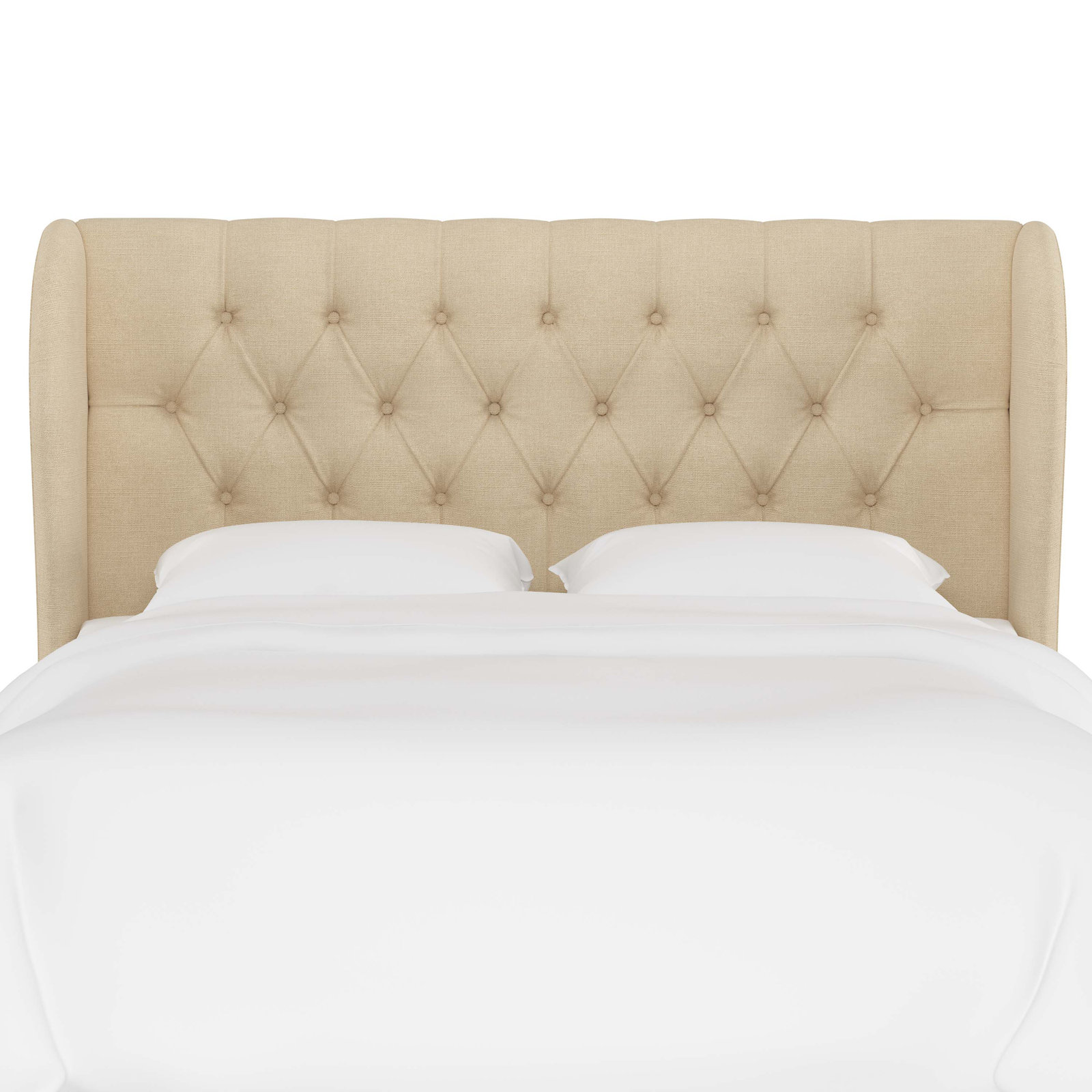 Tomey Pine Headboard, Twin, Classic Linen Linen