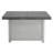 Extendable Rectangle Aluminum Alloy Fire Pit Table, 50,000BTU
