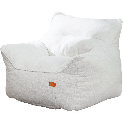 Bean Bag Chair With Filler, Comfy Bean Bag Sofa Chair With Tufted Soft Armrests & Memory Foam Filling, Premium Large Lazy Foam Chair With Pocket For A