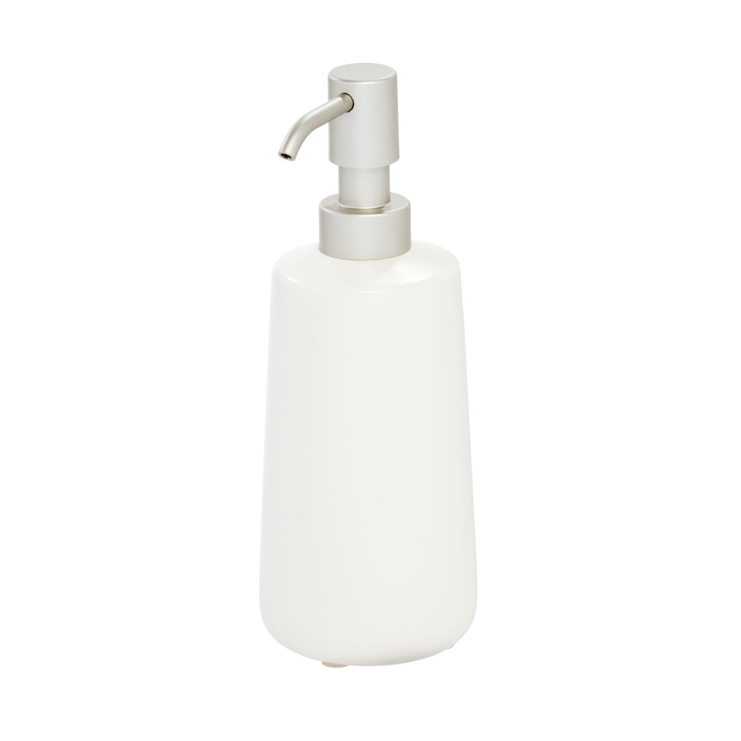 iDesign Eco Vanity Ceramic Earth Collection Refillable Tall Soap Dispenser iDesign
