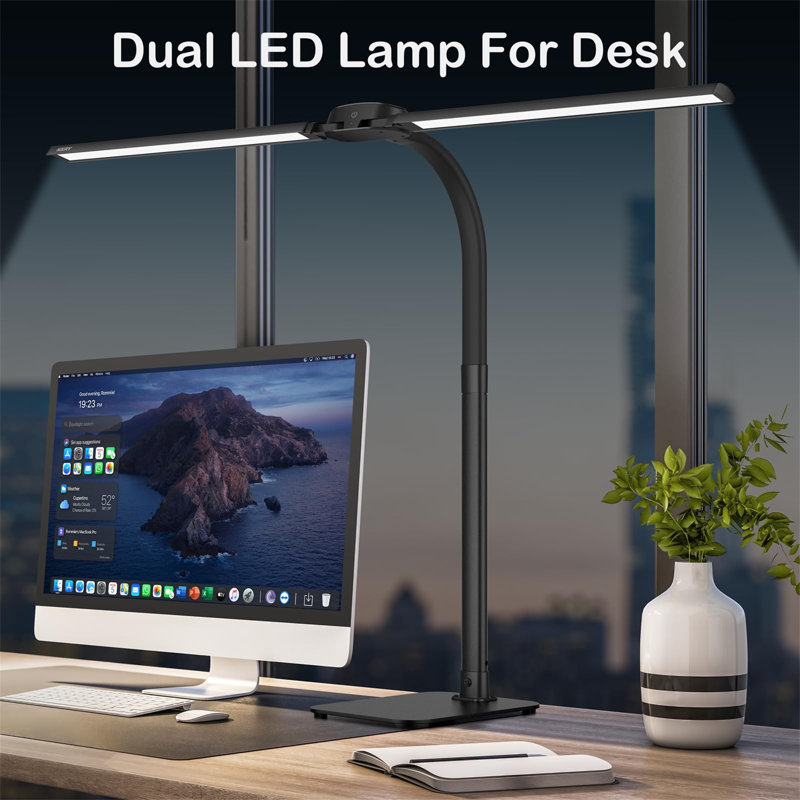 Metal Piano Lamp, Black 