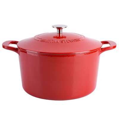 Martha Stewart Gatwick, 7 pintes Cocotte en fonte émaillée antiadhésive