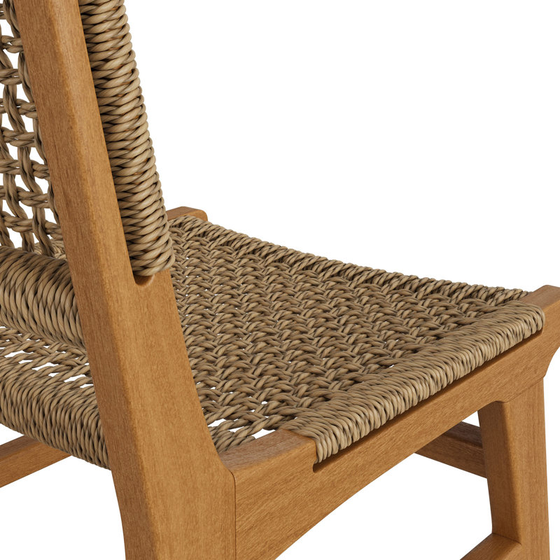 Chaise d'extérieur en bois de teck Rowe