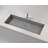 Badeloft 39.4" x 16.7" Stone Resin Undermount Bathroom Sink UB-05-XL-GGRY in Glossy Gray-71991400
