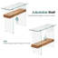 100cm Glass Console Table-2052960850