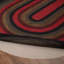 Tapis en coton tressé à motif géométrique rouge / noir / gris Amadeu-1121942181