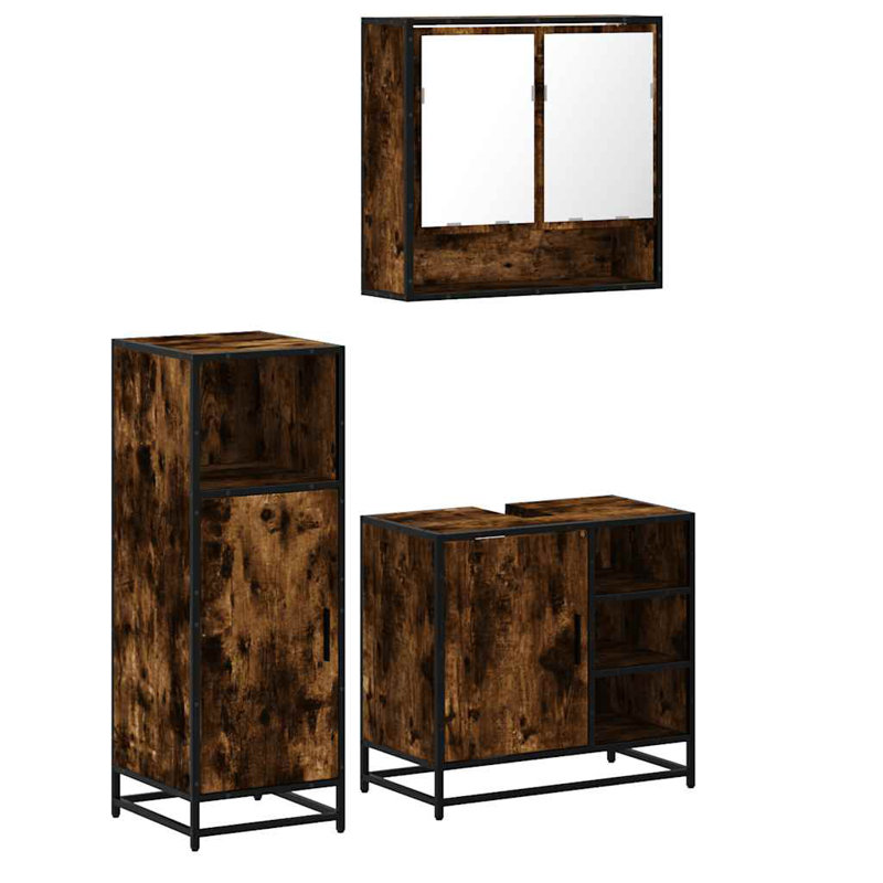 Alyose Bathroom Furniture Suite, Rustric Brown