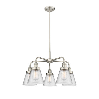 Lustre suspendu 5 lumières Cone