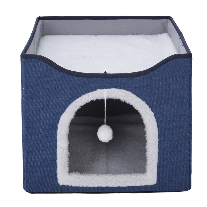 Culbertson Felt Nest Pet Bed, Navy
