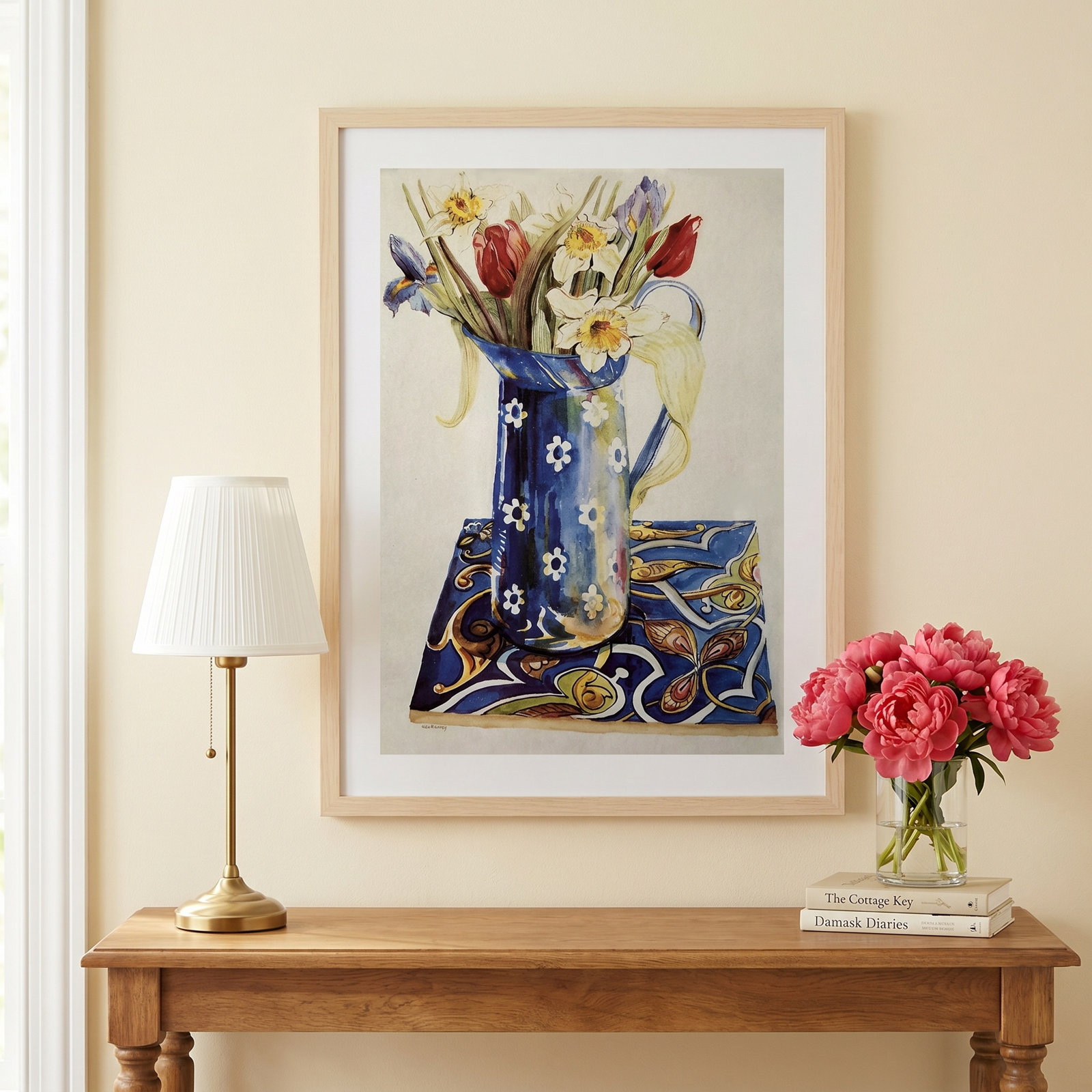 Tulips by Thewsey Joan, Brown, 33" H x 25" W