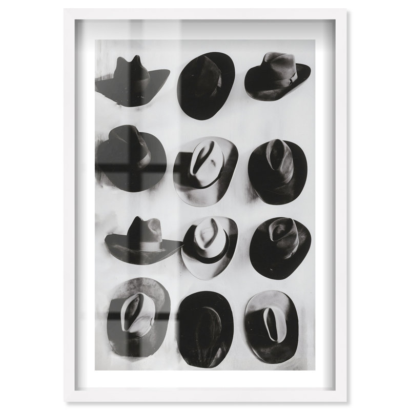 Collection Black and White Shadowbox par Notoriart, H 16 po x l 11 po, Blanc