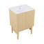 Meuble-lavabo autoportant 24 po Bosse en chêne naturel avec comptoir à 3 trous-105940853-105940855-121676152