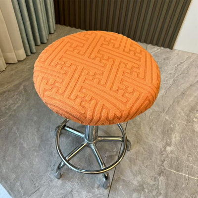 Round Stool Cover Swivel Chair Cover Round Bar Beauty Salon Stool Cover Round Seat Cushion Protector Suitable For Bedroom Bar Round Chair Cover