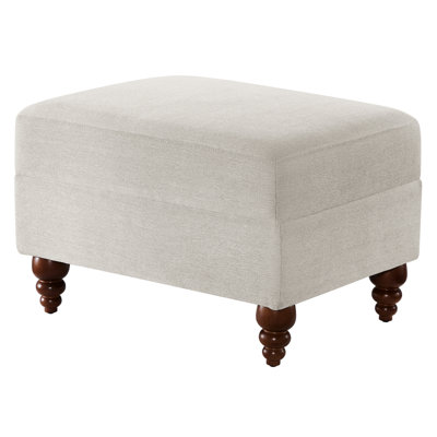 Rectangle Solid Beige With Upholstery, Rolled Arms, Comfortable High - Density Foam And Coil Springs, Walnut Stained Wood Legs, 20.03 In depth Medium Firm Filled Turned Front 27.81 width