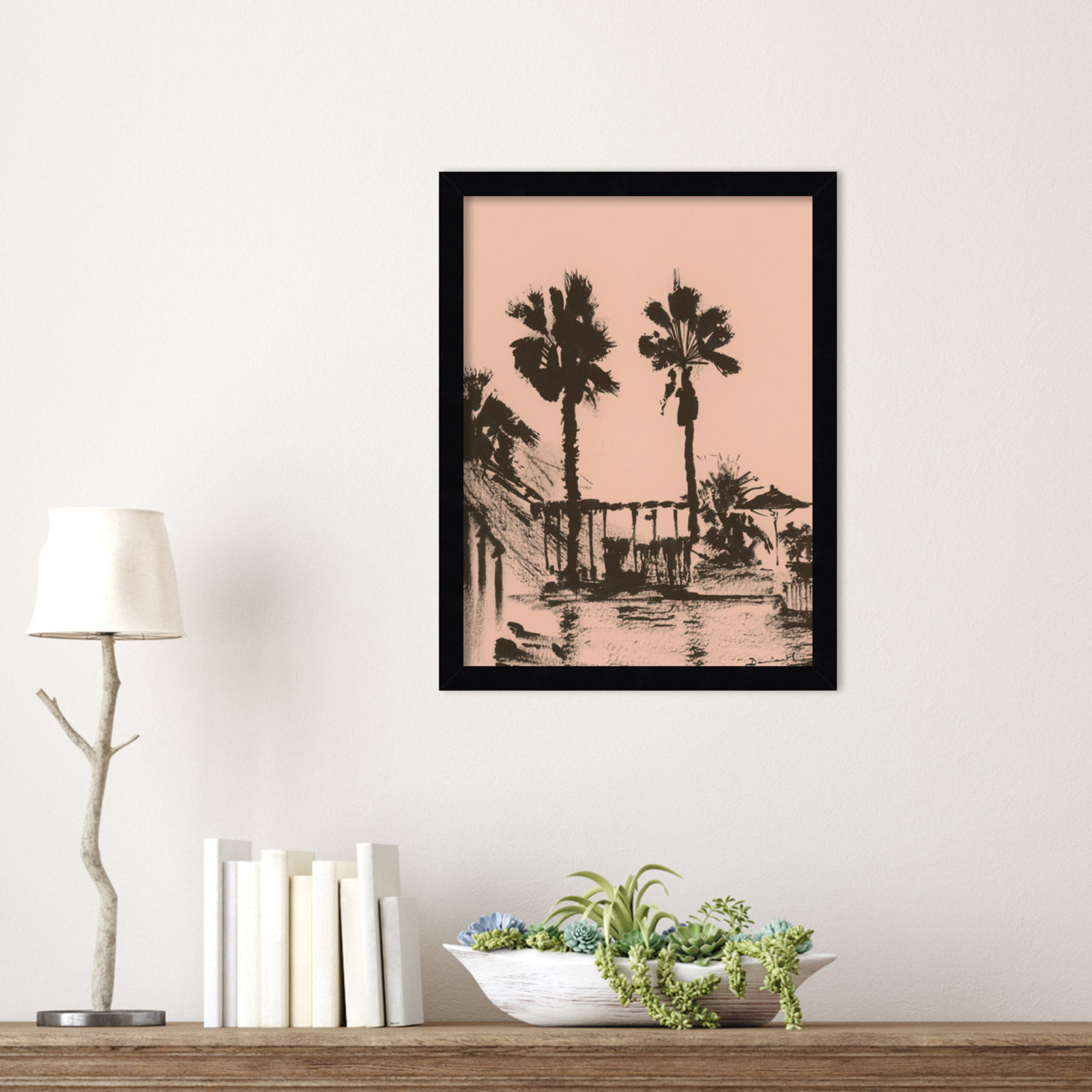 Holiday Print by Dan Hobday, Black, 17" H x 13" W