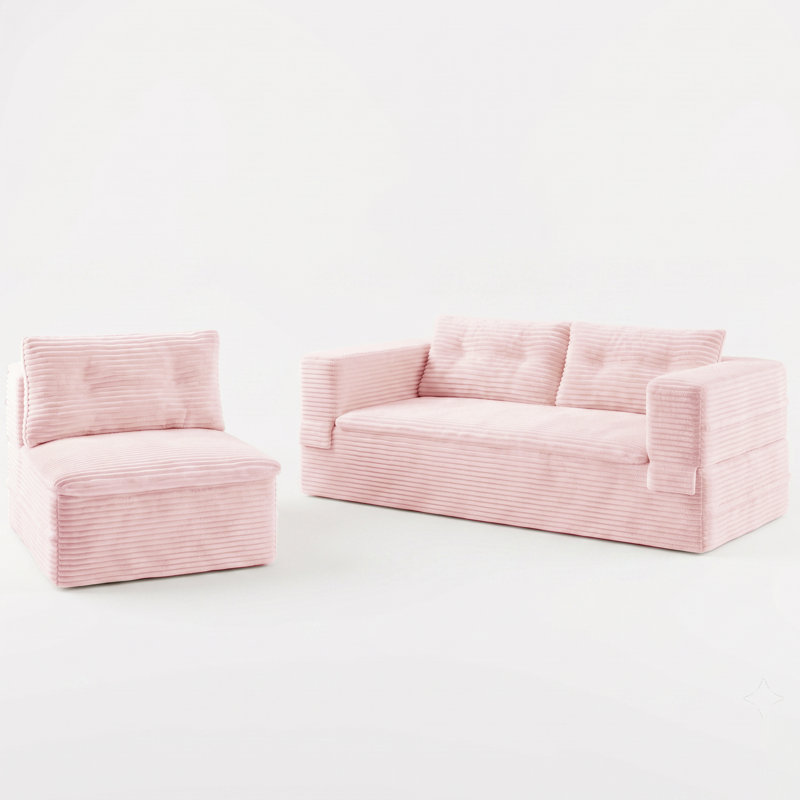 Canapé-lit Bonress, Baby Pink